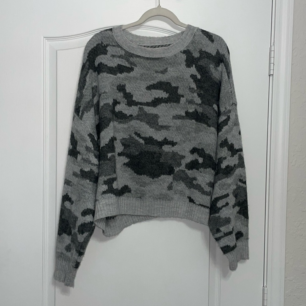 Camo sweater